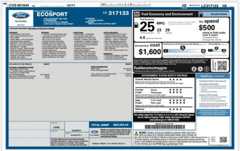 2020 Ford EcoSport SES
