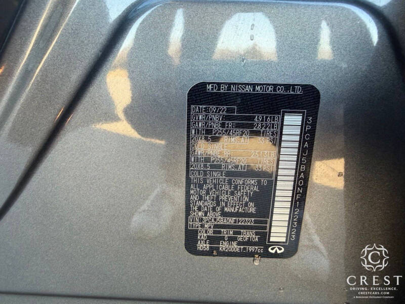 2022 Infiniti QX50 Luxe