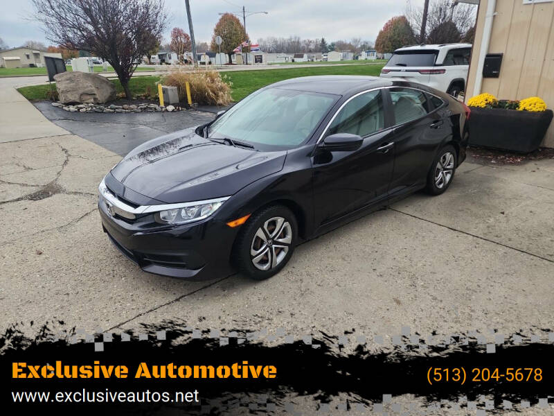 2016 Honda Civic for sale at Exclusive Automotive in West Chester OH