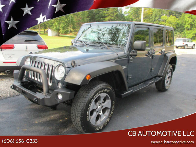 2017 Jeep Wrangler Unlimited for sale at CB Automotive LLC in Corbin KY