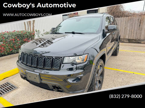 2018 Jeep Grand Cherokee for sale at Cowboy's Automotive in Houston TX