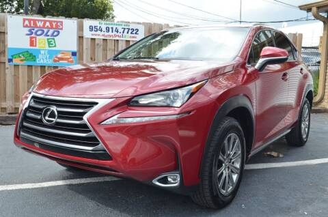 2015 Lexus NX 200t for sale at ALWAYSSOLD123 INC in Fort Lauderdale FL
