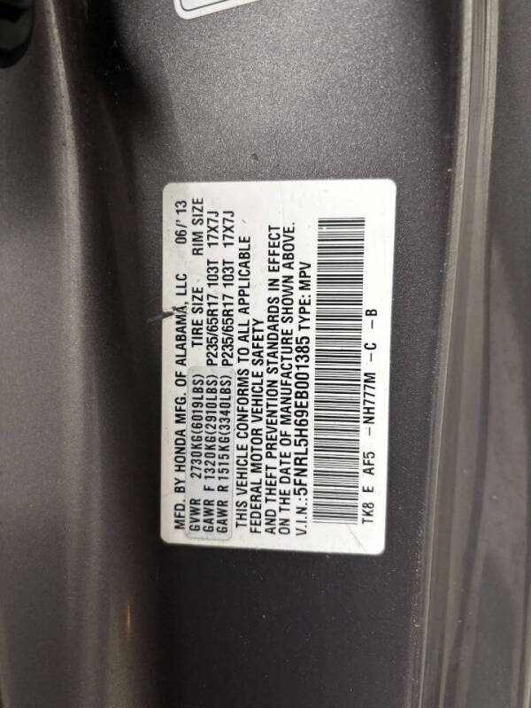 2014 Honda Odyssey EX-L w/DVD