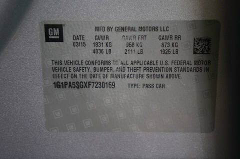 2015 Chevrolet Cruze LS Auto