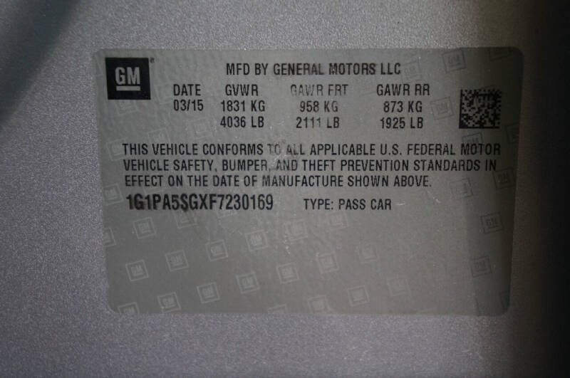 2015 Chevrolet Cruze LS Auto