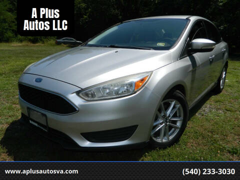 2016 Ford Focus for sale at A Plus Autos LLC in Fredericksburg VA