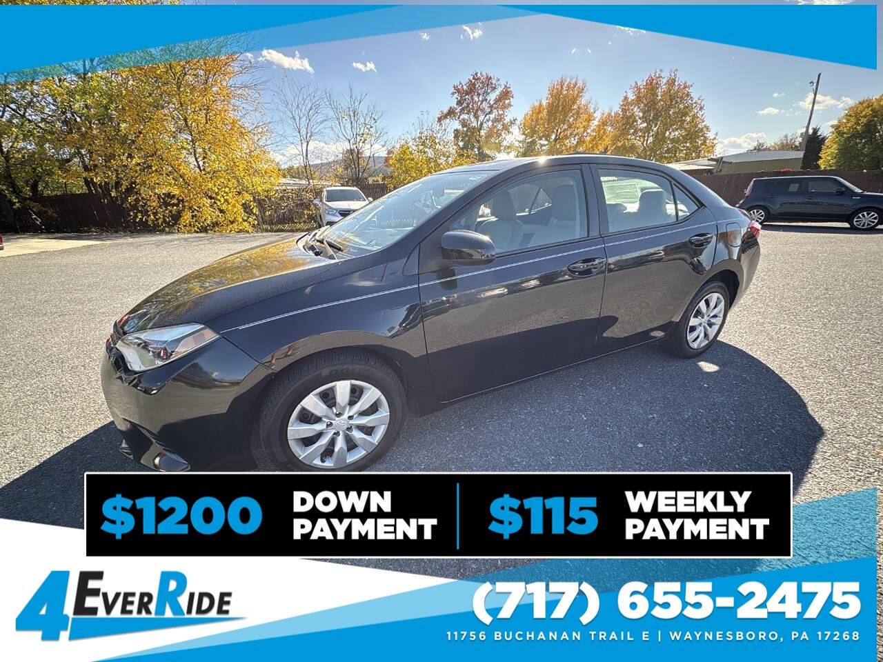 2015 Toyota Corolla for sale at 4 Ever Ride in Waynesboro, PA