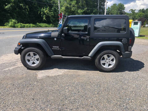 2013 Jeep Wrangler for sale at Perrys Auto Sales & SVC in Northbridge MA