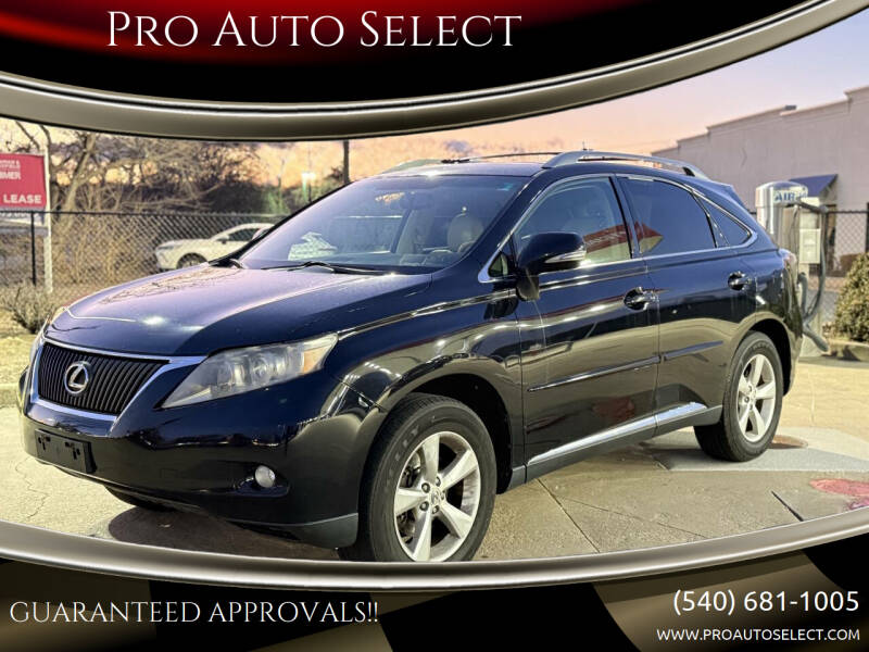2011 Lexus RX 350 for sale at Pro Auto Select in Fredericksburg VA