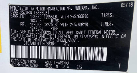 2018 Toyota Highlander LE