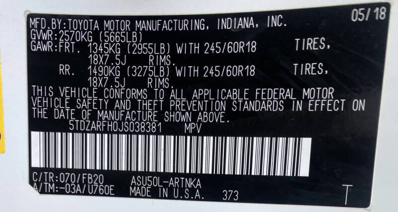 2018 Toyota Highlander LE