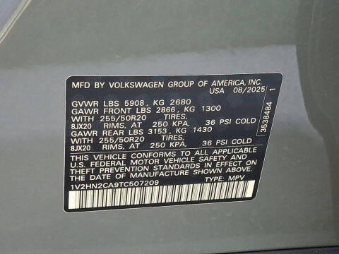 2026 Volkswagen Atlas SE 4Motion