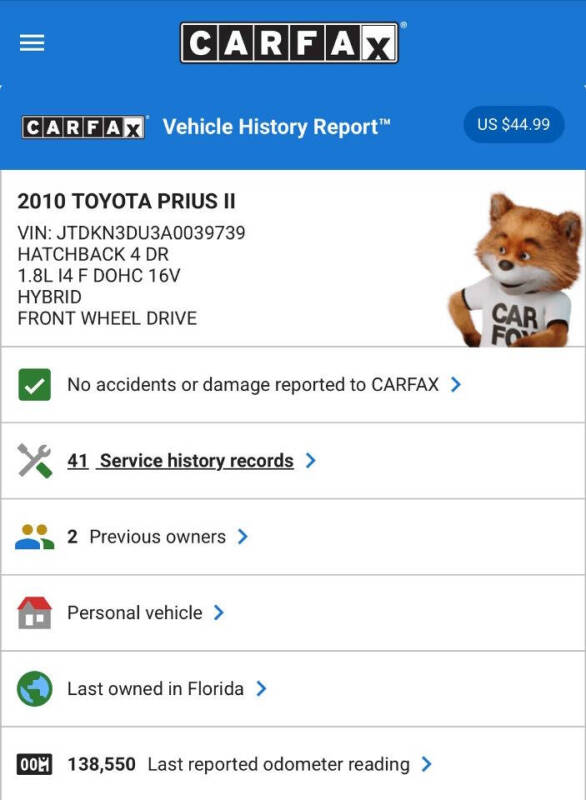 2010 Toyota Prius II