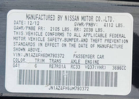 2013 Nissan 370Z Roadster Touring