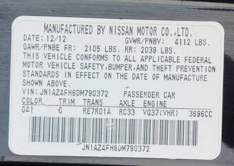 2013 Nissan 370Z Roadster Touring