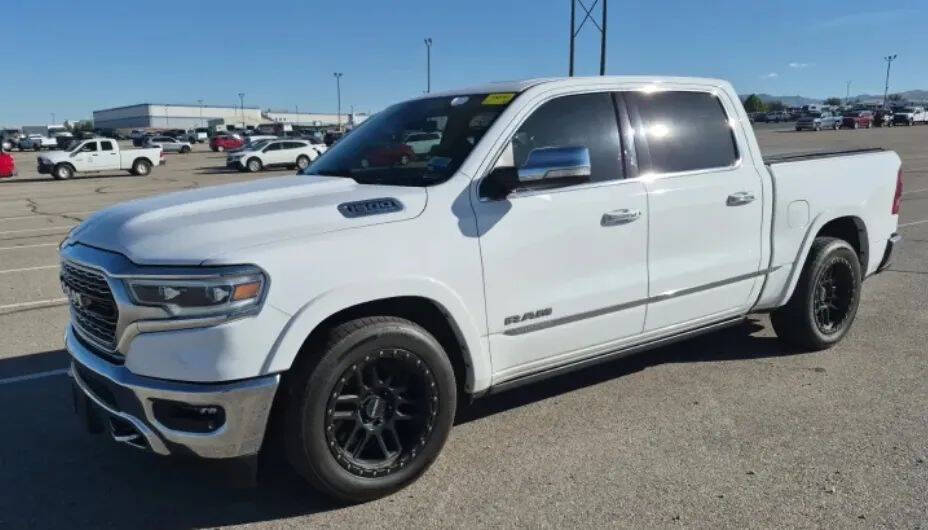 White 2022 Ram 1500 Limited 4x4 Limited 4dr Crew Cab 5.6 ft. SB Pickup 1