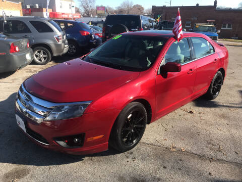 2010 Ford Fusion for sale at HIDALGOS AUTO SALES in Omaha NE