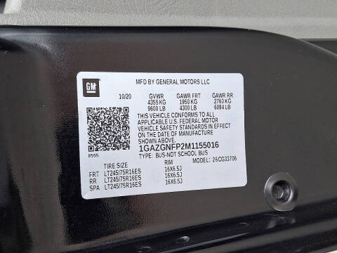 2021 Chevrolet Express LS 3500