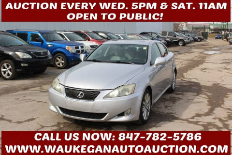 2008 Lexus IS 250 for sale at Waukegan Auto Auction in Waukegan IL