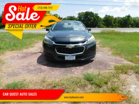2014 Chevrolet Malibu for sale at CAR QUEST AUTO SALES in Houston TX
