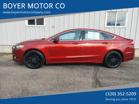2014 Ford Fusion for sale at BOYER MOTOR CO in Sauk Centre MN