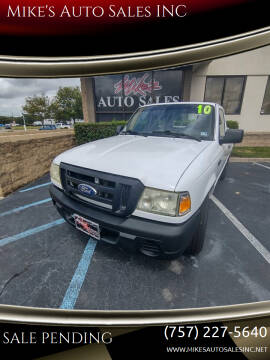2010 Ford Ranger for sale at Mike's Auto Sales INC in Chesapeake VA