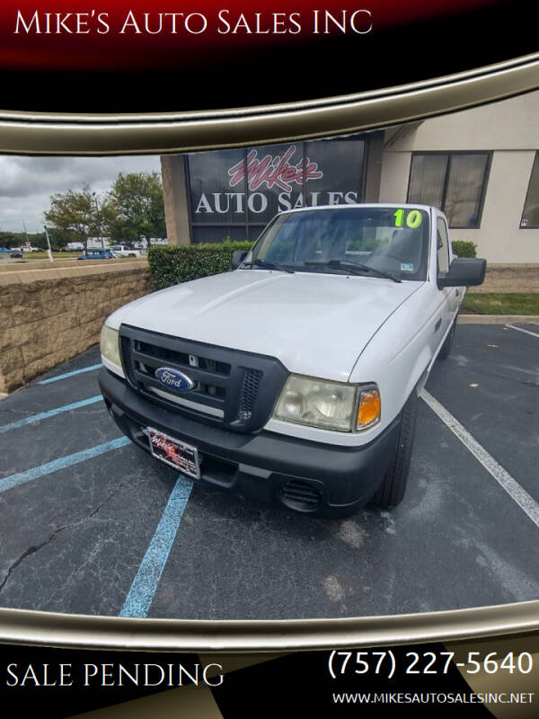 2010 Ford Ranger for sale at Mike's Auto Sales INC in Chesapeake VA