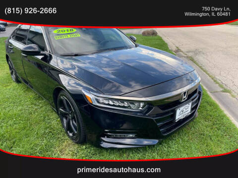 2018 Honda Accord for sale at Prime Rides Autohaus in Wilmington IL