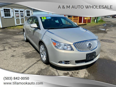 2012 Buick LaCrosse for sale at A & M Auto Wholesale in Tillamook OR
