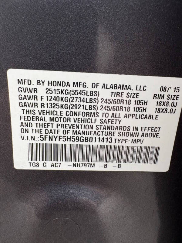 2016 Honda Pilot EX-L