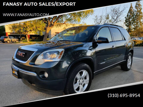 2007 GMC Acadia for sale at FANASY AUTO SALES/EXPORT in Yorba Linda CA