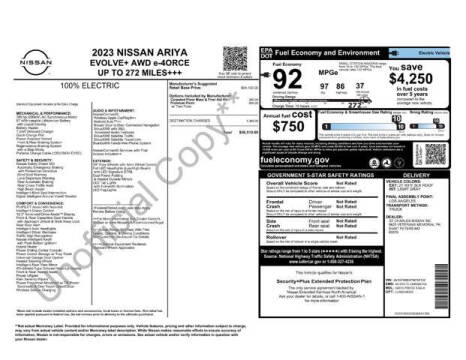 2023 Nissan Ariya Evolve+ e-4ORCE