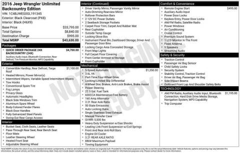 2016 Jeep Wrangler Unlimited