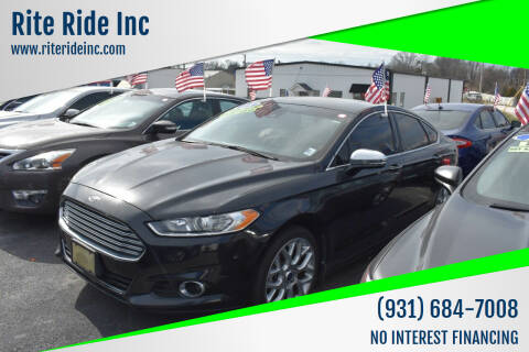 2013 Ford Fusion for sale at Rite Ride Inc 2 in Shelbyville TN