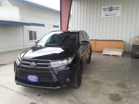 2019 Toyota Highlander for sale at QUALITY MOTORS in Salmon ID