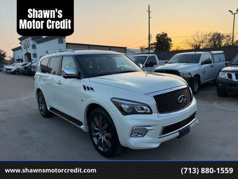 2017 Infiniti QX80 for sale at Shawn's Motor Credit in Houston TX