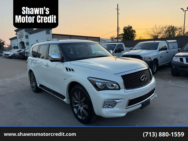 2017 Infiniti QX80 for sale at Shawn's Motor Credit in Houston TX