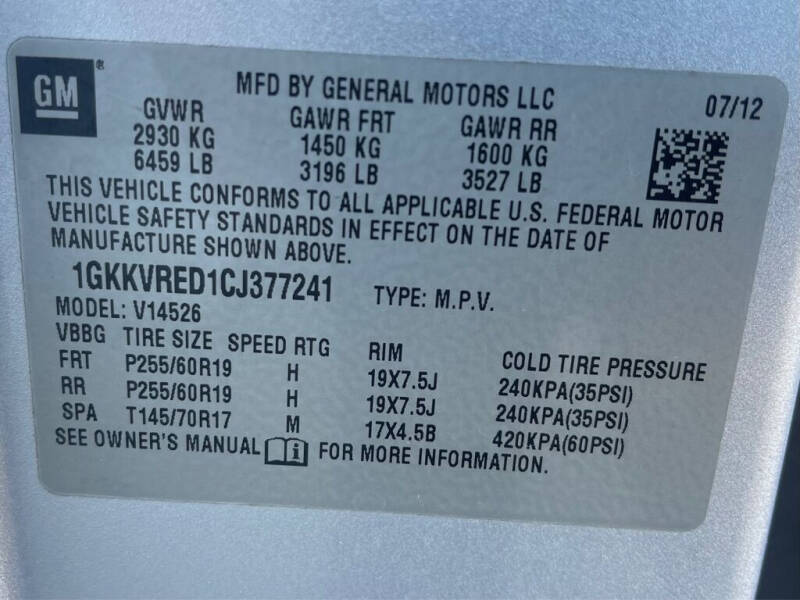 2012 GMC Acadia SLT-1