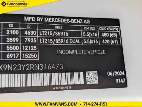 2024 Mercedes-Benz Sprinter 4500