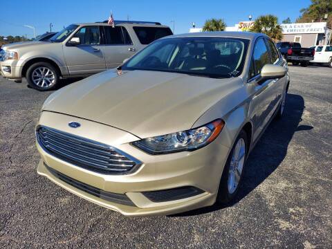 2018 Ford Fusion Hybrid for sale at Sun Coast City Auto Sales in Mobile AL