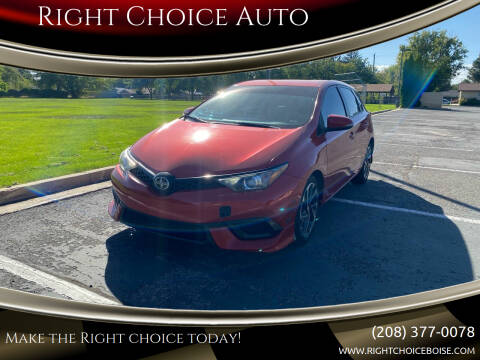 2016 Scion iM for sale at Right Choice Auto in Boise ID