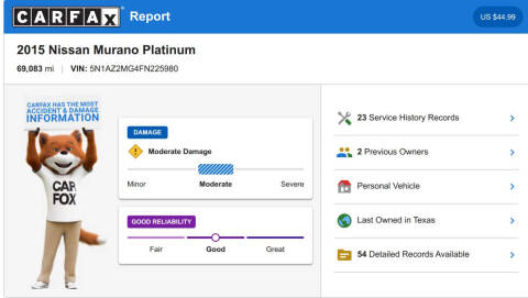 2015 Nissan Murano Platinum