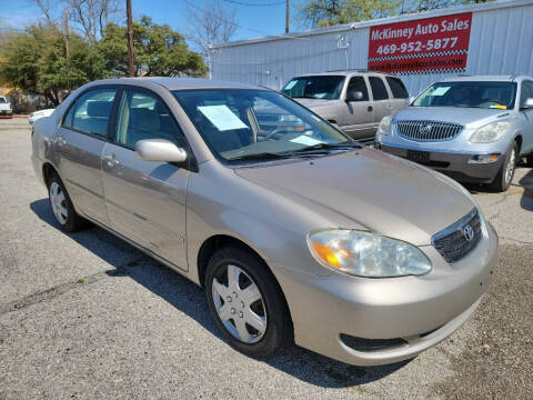 2007 Toyota Corolla for sale at McKinney Auto Sales in Mckinney TX