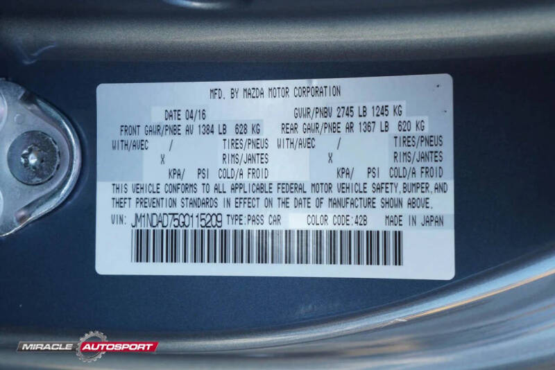 2016 Mazda MX-5 Miata Grand Touring