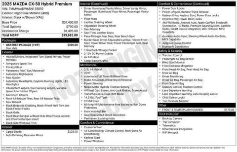 2025 Mazda CX-50 Hybrid Premium