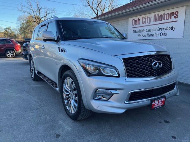 2017 Infiniti QX80 for sale at Oak City Motors in Garner NC