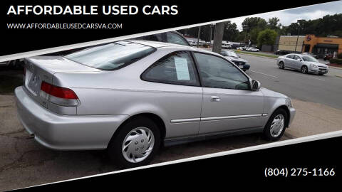 2000 Honda Civic for sale at AFFORDABLE USED CARS in North Chesterfield VA