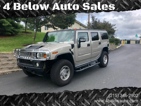 2006 HUMMER H2 for sale at 4 Below Auto Sales in Willow Grove PA
