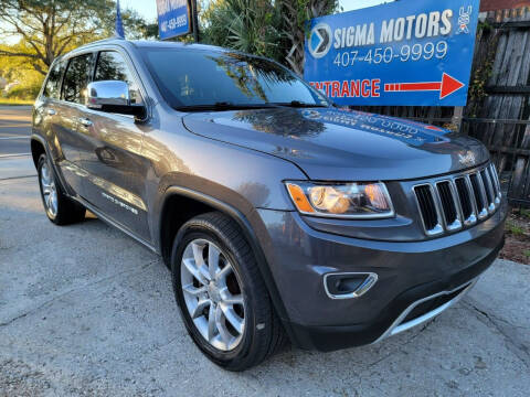 2015 Jeep Grand Cherokee for sale at SIGMA MOTORS USA in Orlando FL