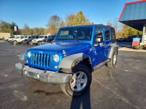 2015 Jeep Wrangler Unlimited for sale at Cruisin' Auto Sales in Madison IN